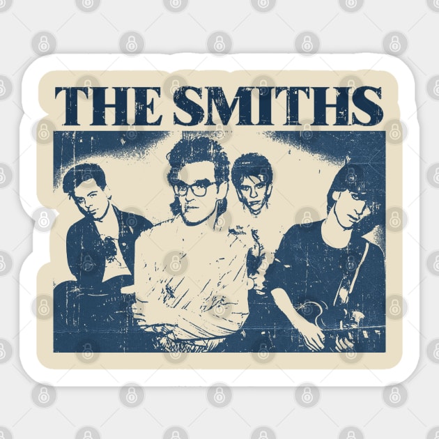 The Smiths - Blue Vintage Color Sticker by Campfire Classic